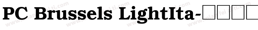 PC Brussels LightIta字体转换